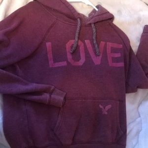 American eagle love sweatshirt